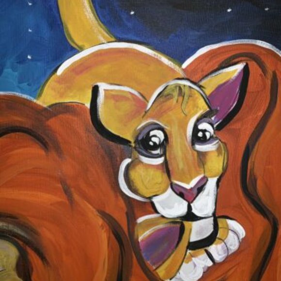 Disney Lion King Simba Mufasa 24x30 Painting Canvas Picture Wall Print Nursery - Picture 5 of 5
